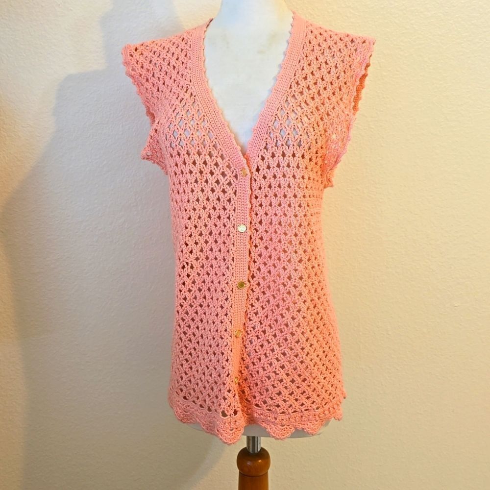 HandMade Crochet Vintage Vest